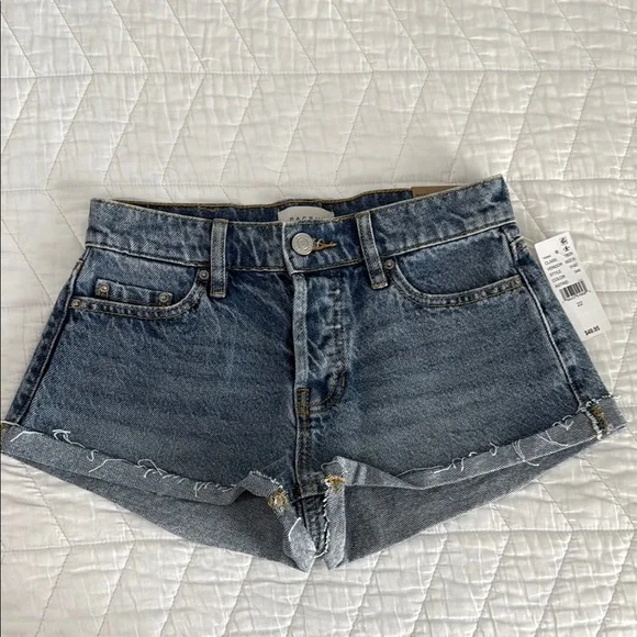 PacSun Blue Jean Shorts Distressed Cut-Off Style - Picture 1 of 5